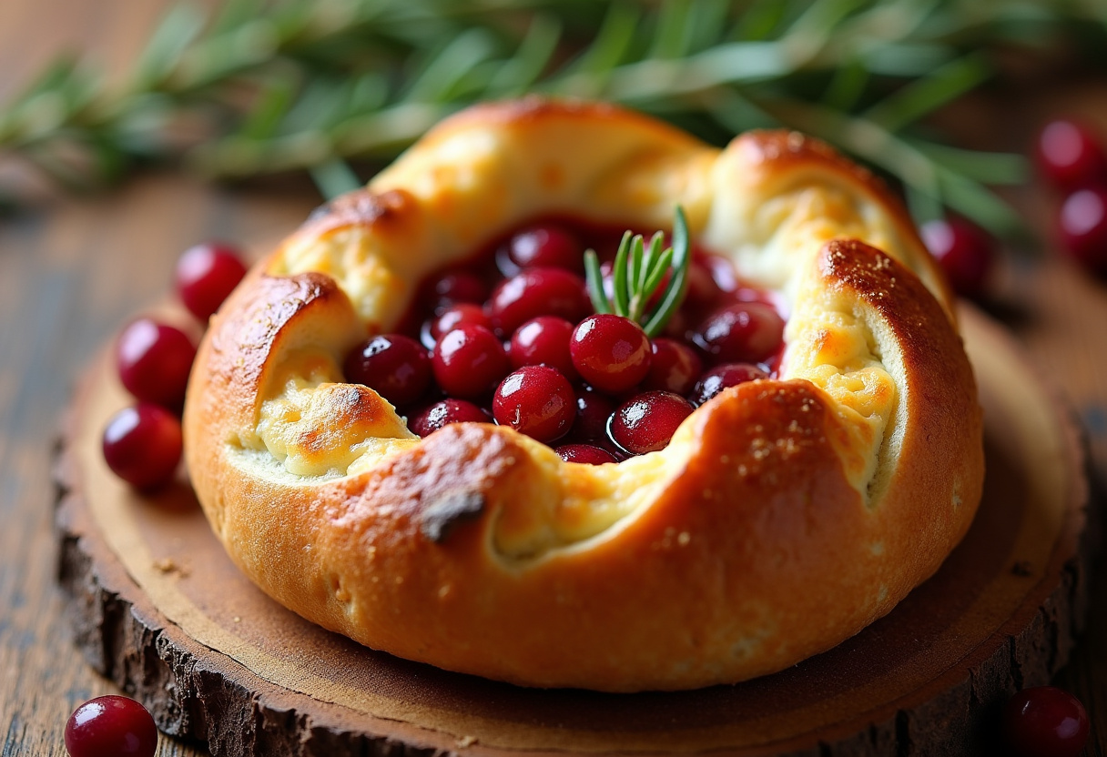 Baked Cranberry Brie Bread Bowl