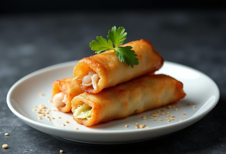 Crispy Shrimp and Cabbage Egg Rolls