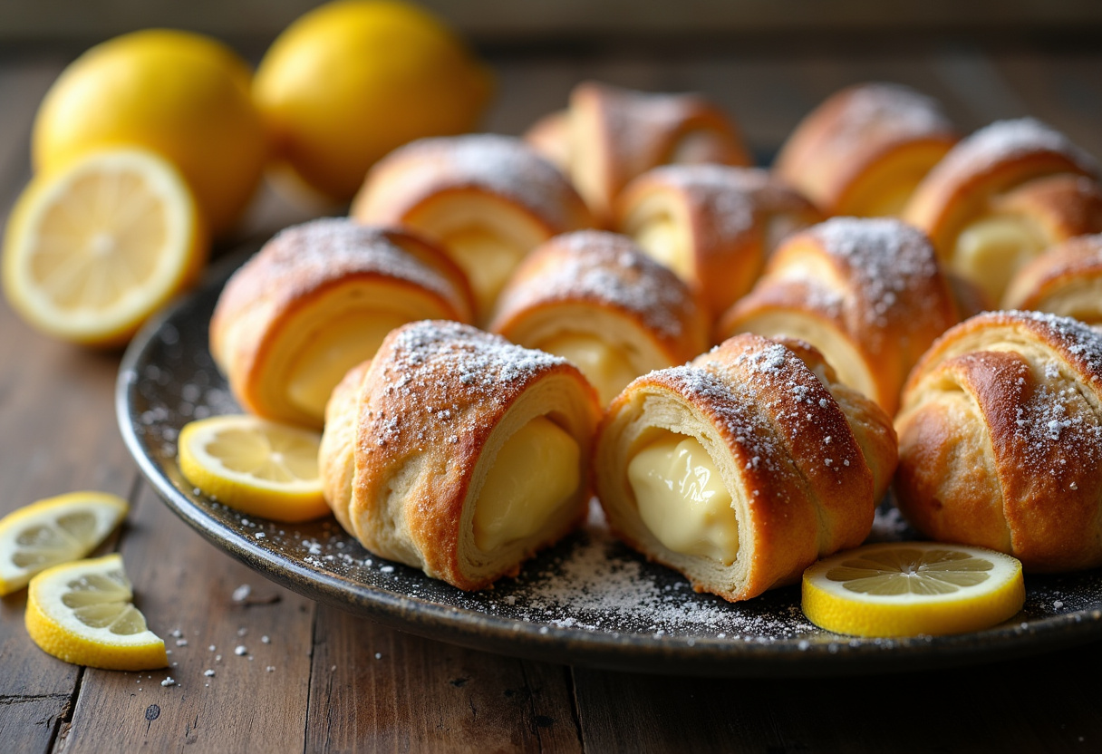 Lemon Cream Cheese Crescent Rolls