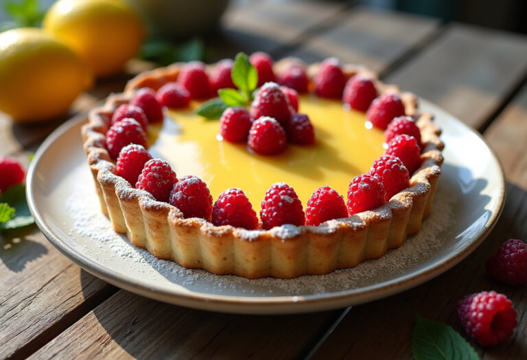Lemon Raspberry Pie