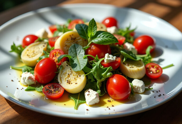 Tuscan Artichoke Tomato Salad