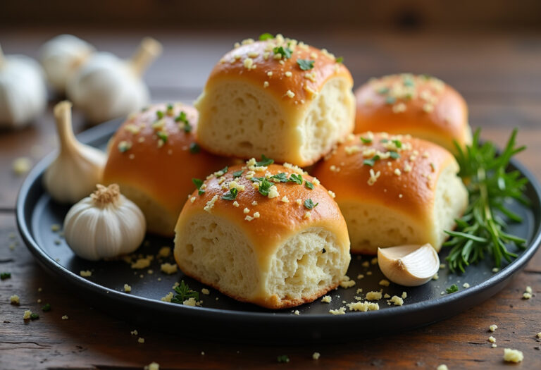 30-Minute Garlic Parmesan Dinner Rolls
