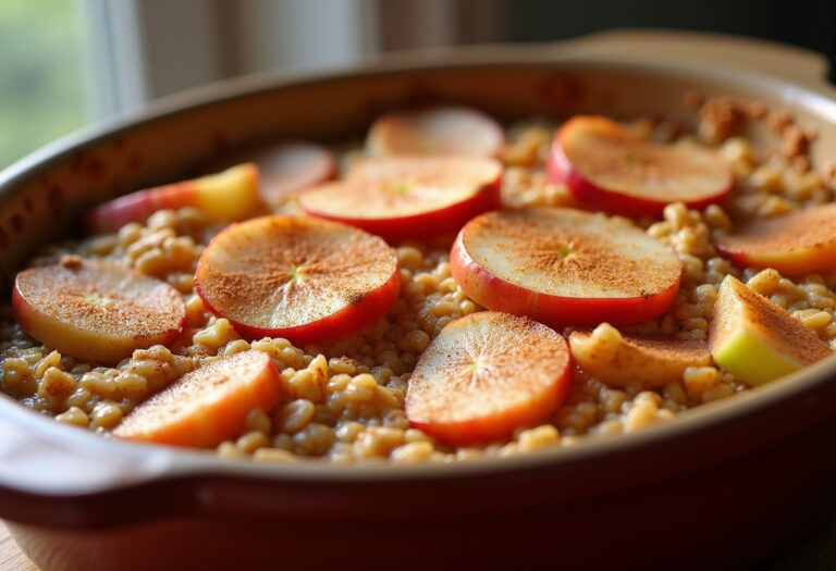 Amish-Style Apple and Cinnamon Baked Oatmeal