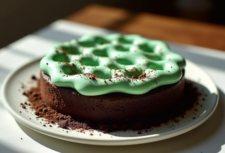 Andes Mint Poke Cake