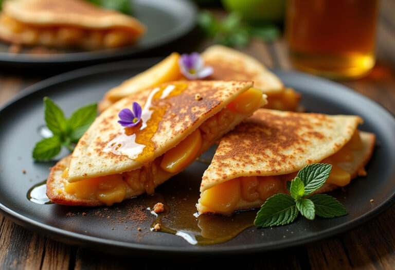 Apple Cheesecake Breakfast Quesadillas