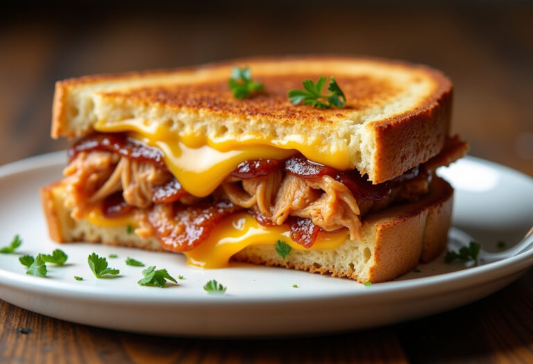 BBQ Chicken Grilled Cheese