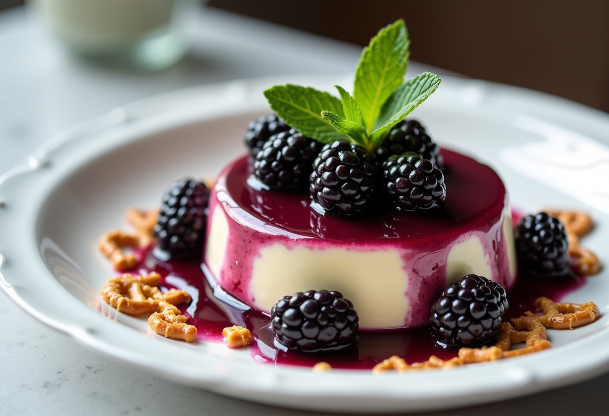 Blackberry Pretzel Dessert