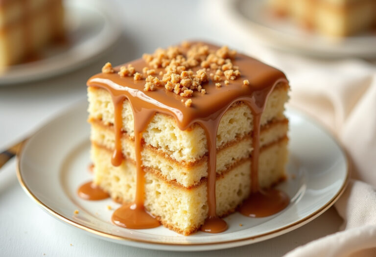 Butterscotch Cake with Caramel Icing
