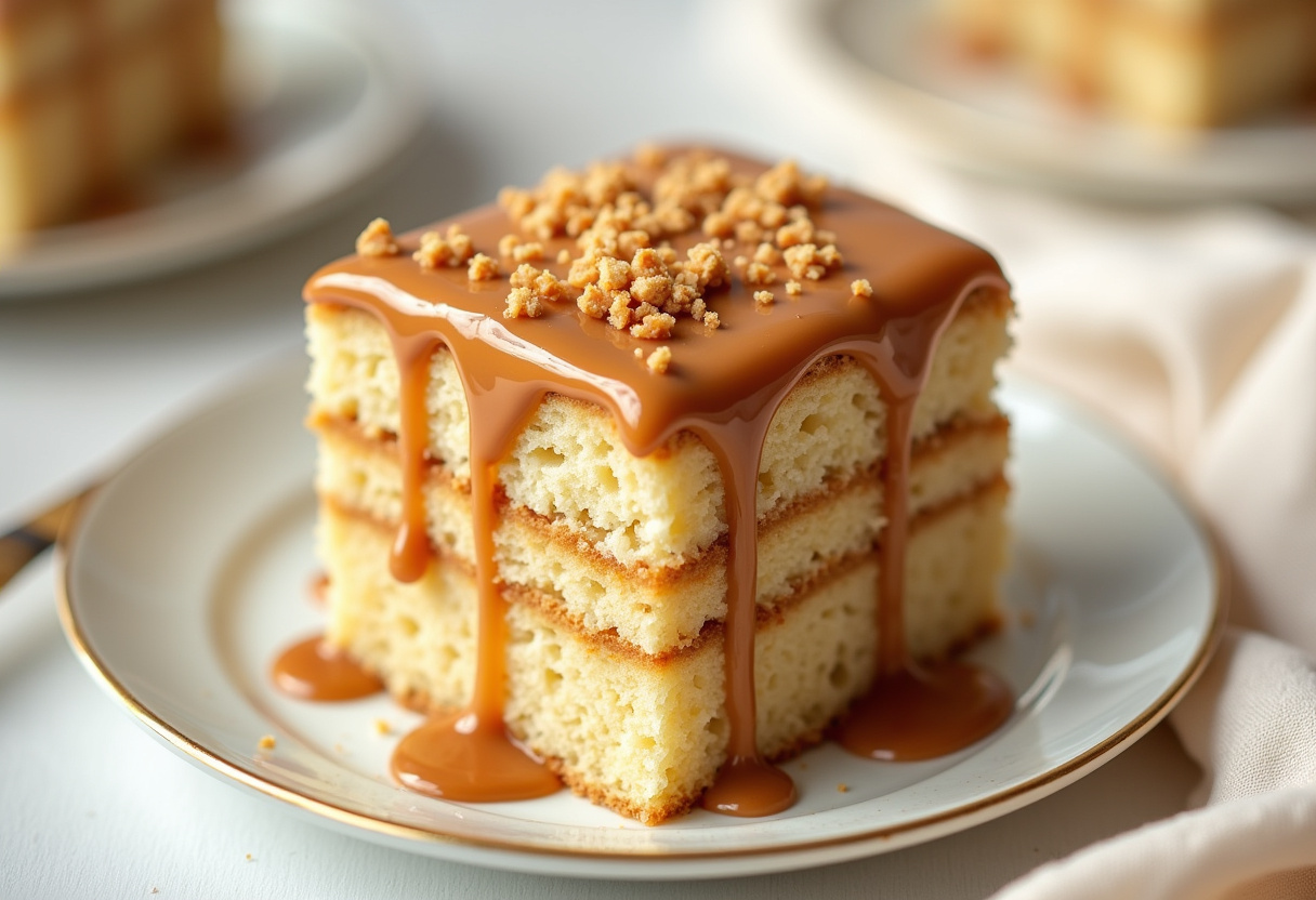 Butterscotch Cake with Caramel Icing