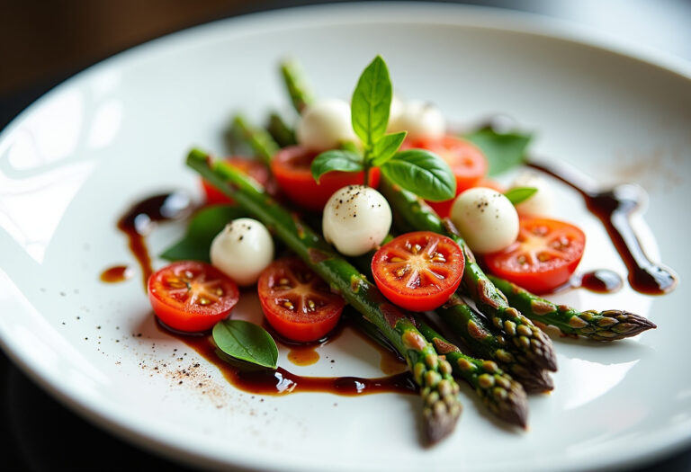 Caprese Roasted Asparagus
