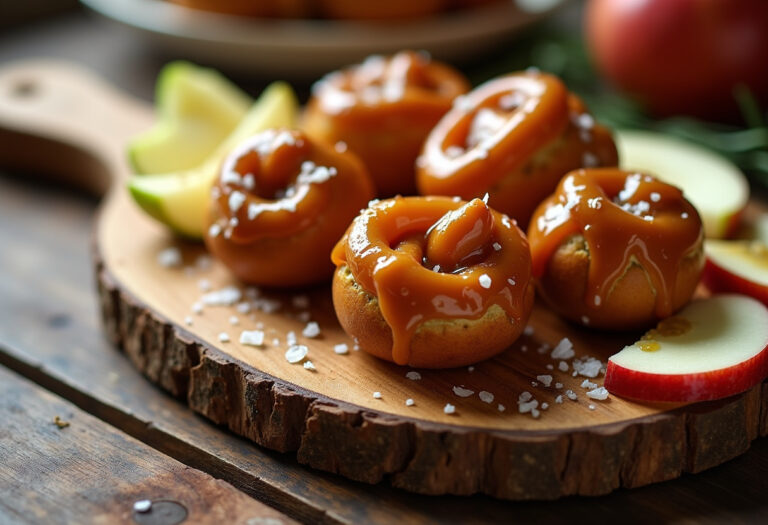 Caramel Apple Pretzel Bites