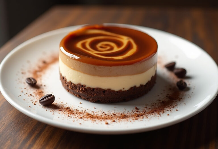 Caramel Chocolate Coffee Cheesecake