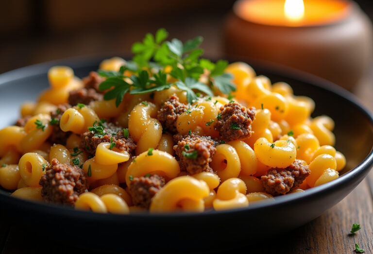 Cheesy Beef Pasta