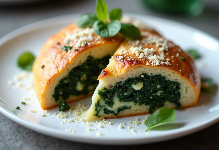 Cheesy Spinach Stuffed Bread