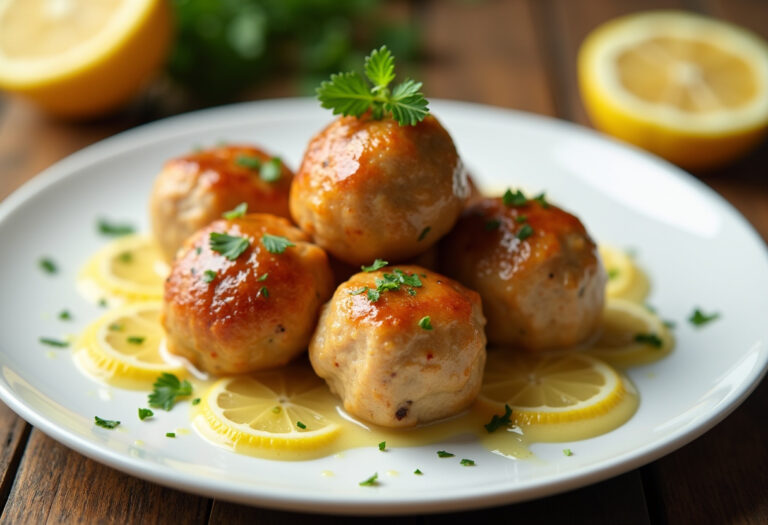 Chicken Piccata Meatballs