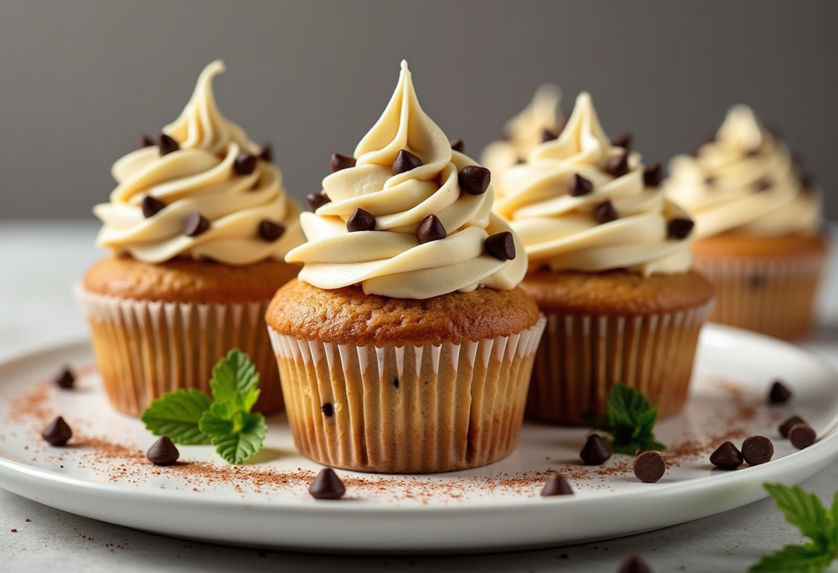 Chocolate Chip Cookie Dough Cupcakes