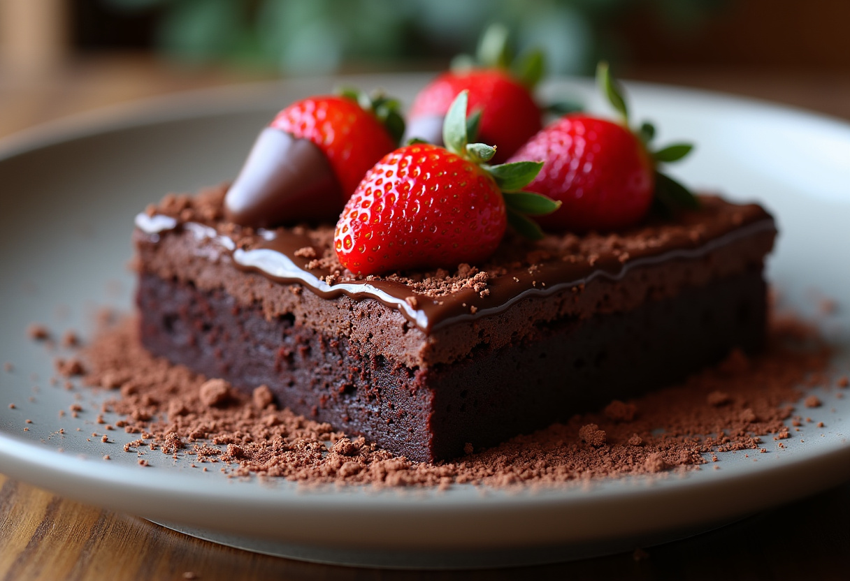Chocolate-Covered Strawberry Brownies