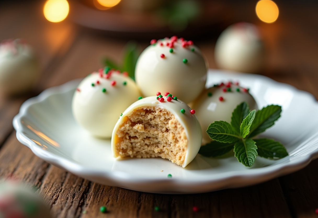 Christmas Sugar Cookie Truffles