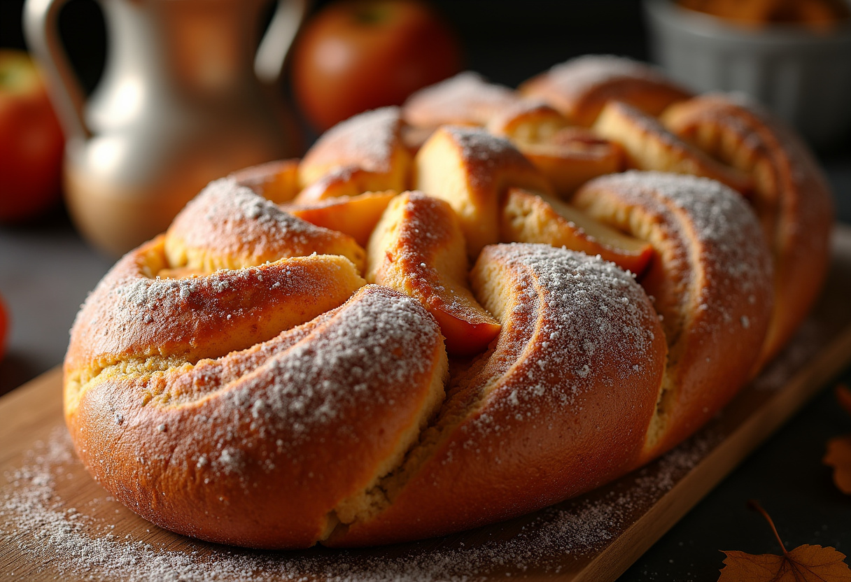 Cinnamon Swirl Apple Fritter Bread