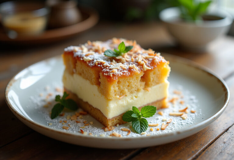 Coconut Cheesecake Bread Pudding