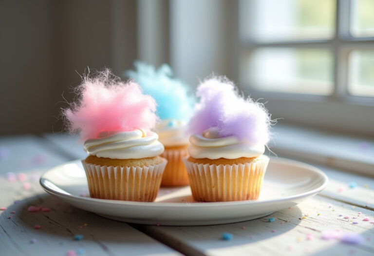 Cotton Candy Cupcakes