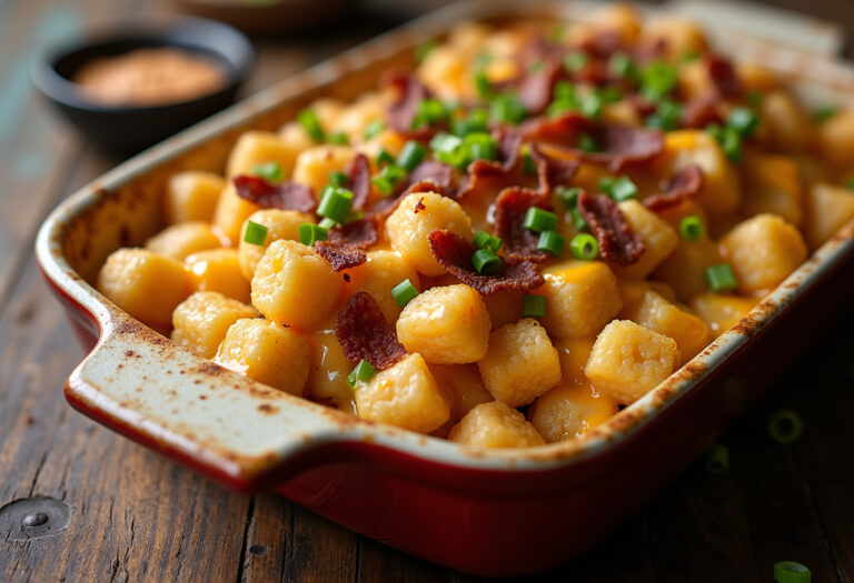 Cracked Out Chicken Tater Tot Casserole