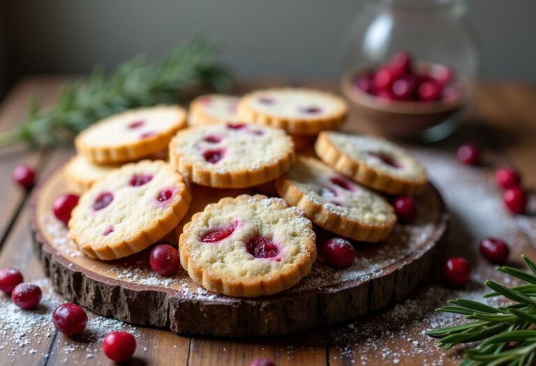 Cranberry Shortbread Cookies