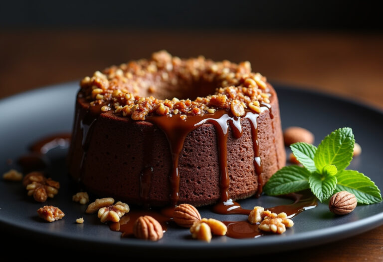 Date Coffee Cake with Walnuts & Espresso