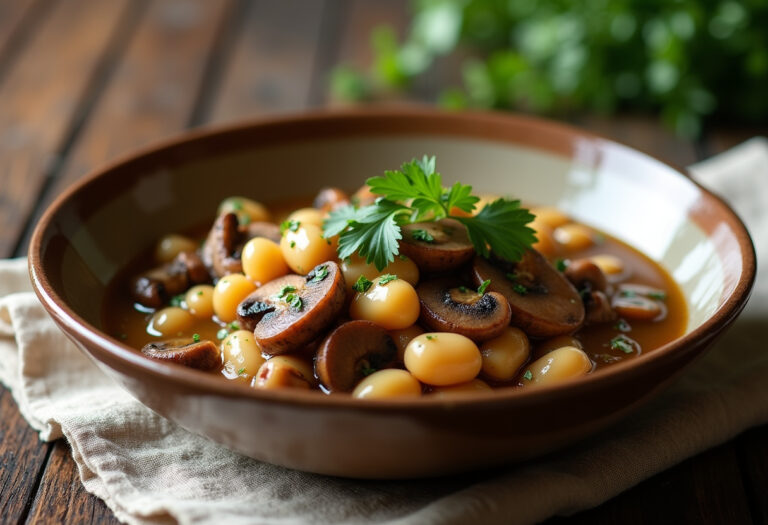 Earthy Mushroom and White Bean Stew