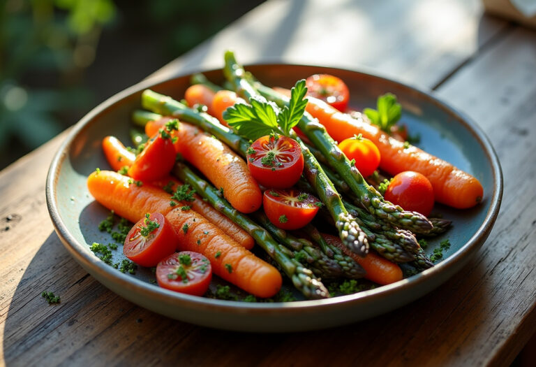 Garlic Herb Roasted Veggies