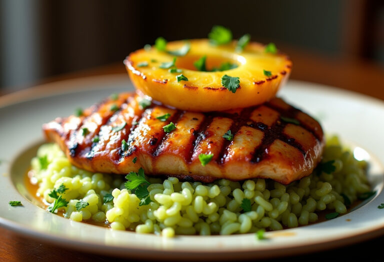 Grilled Aloha Chicken and Pineapple