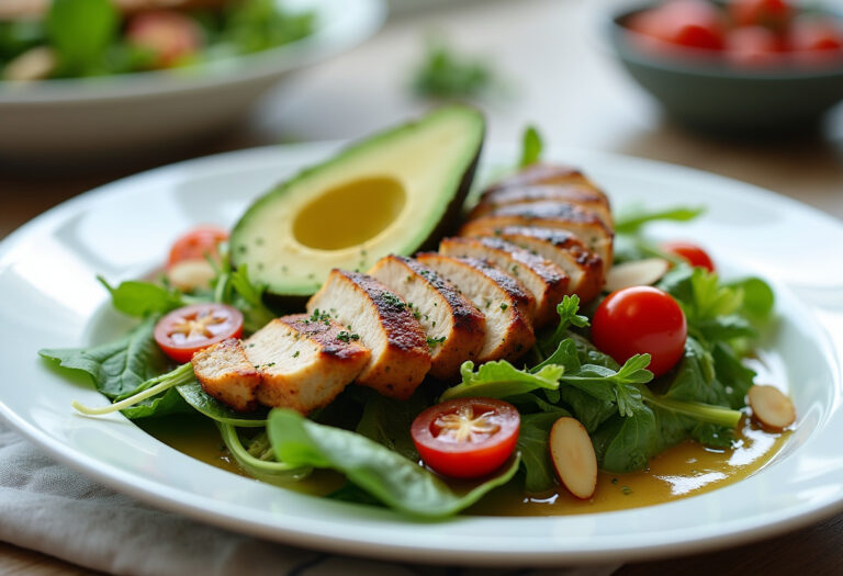 Grilled Chicken & Avocado Salad Bowl