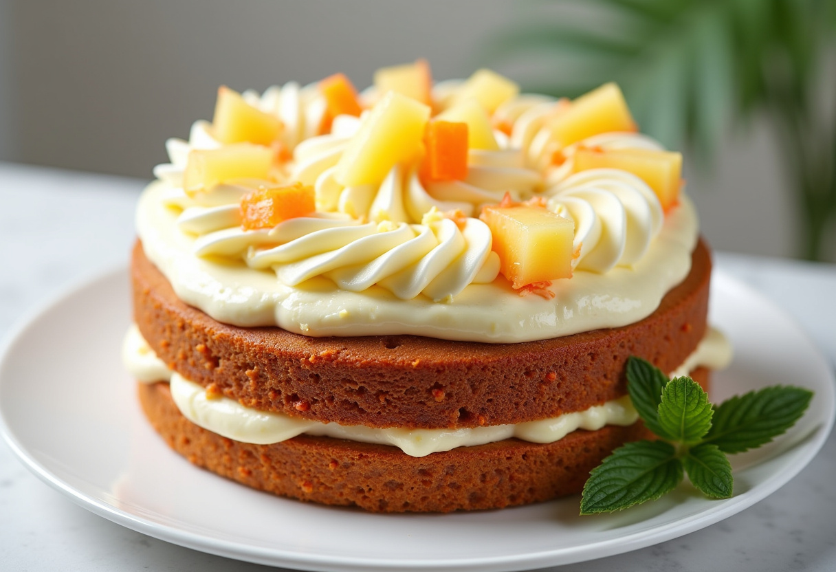 Hawaiian Carrot Pineapple Cake