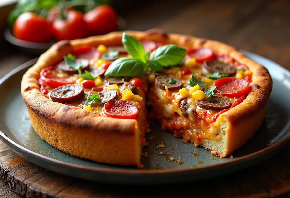 Hearty Pizza Casserole Pie