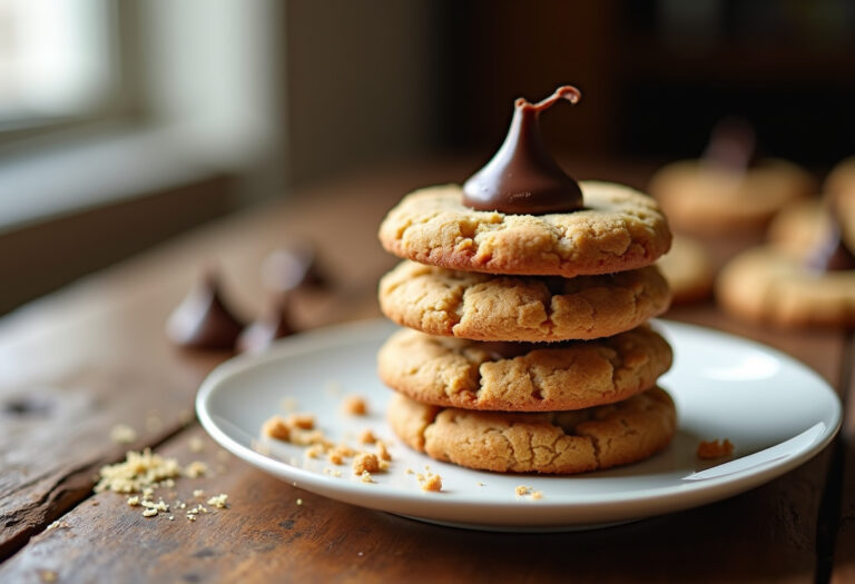 Homemade Peanut Butter Kiss Cookies