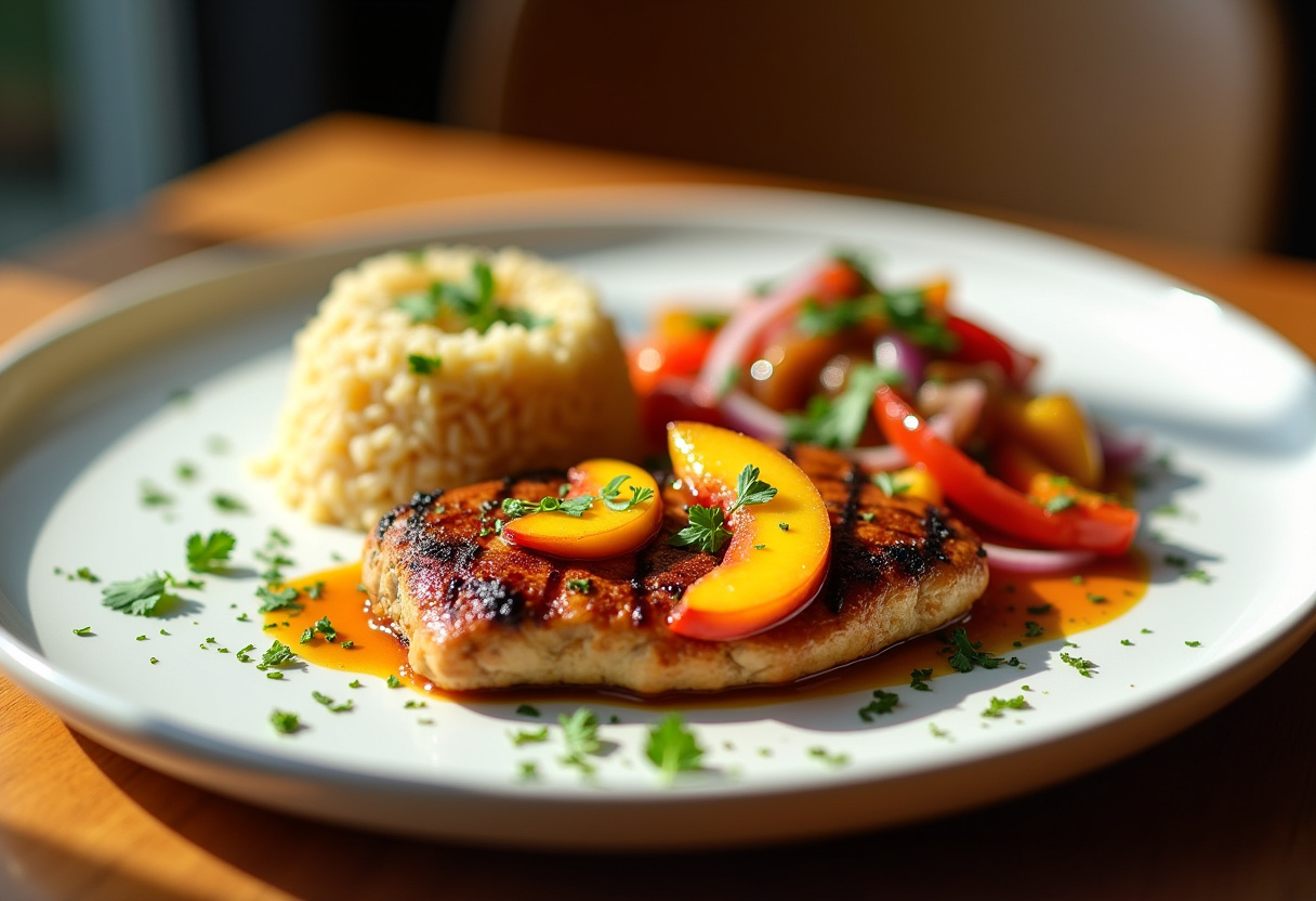 Jalapeño Peach Chicken