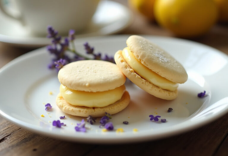 Lemon Lavender Sandwich Cookies