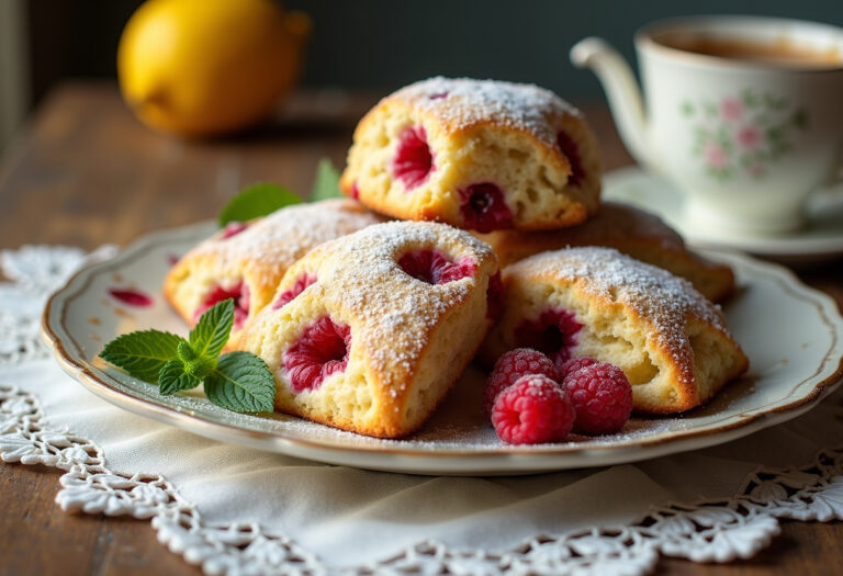 Lemon Raspberry Scones