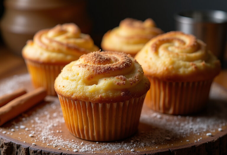 Luscious Cinnamon Cream Cheese Muffins