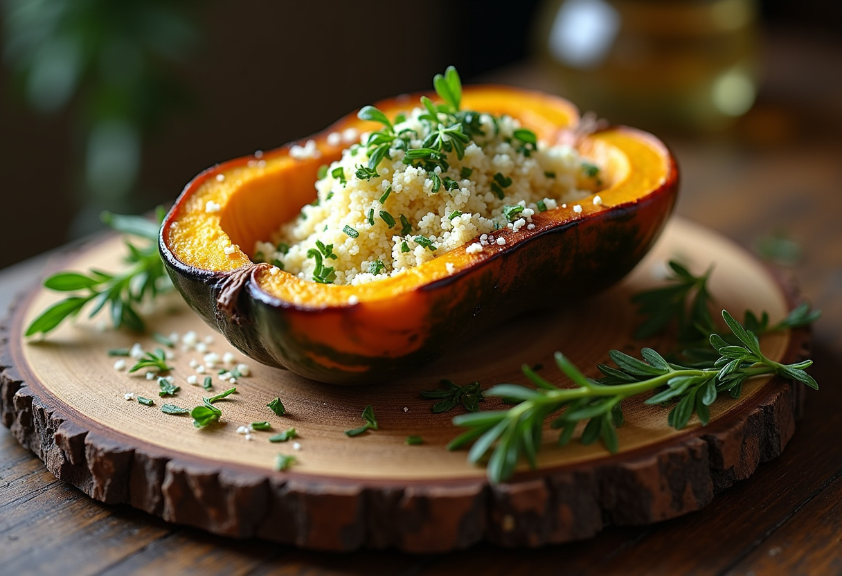 Parmesan Herb Roasted Acorn Squash