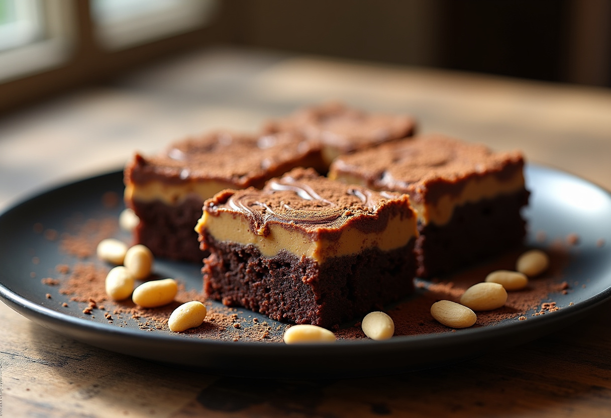 Peanut Butter Chocolate Fudge Brownies