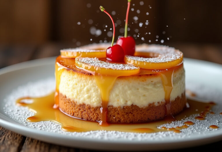 Pineapple Upside-Down Cheesecake Cake