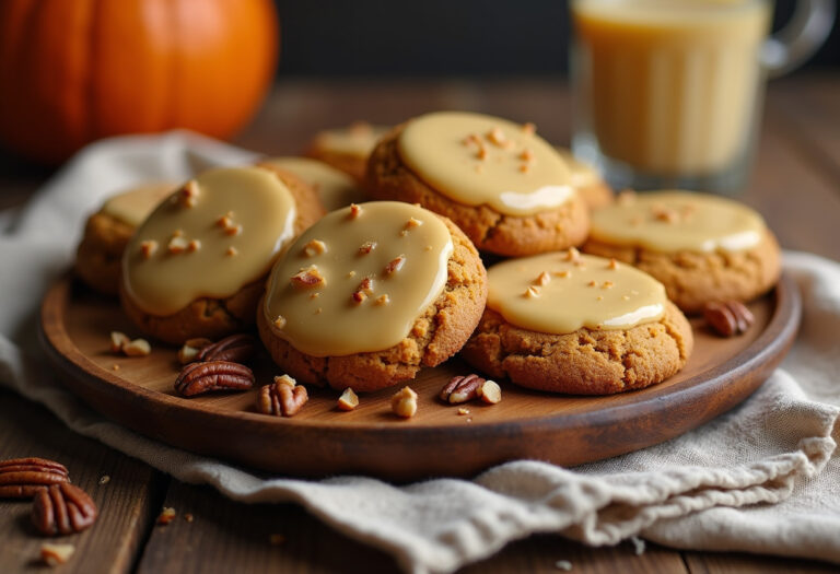 Pumpkin Cookies with Brown Butter Icing