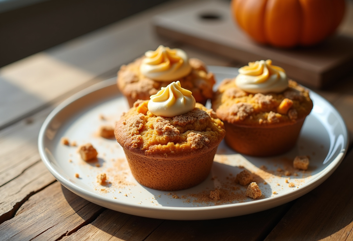 Pumpkin Cream Cheese Muffins