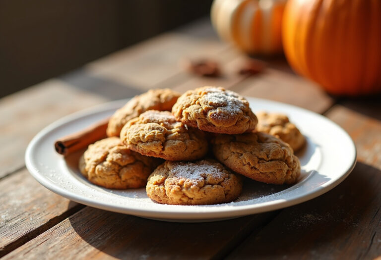 Pumpkin Spice No Bake Cookies