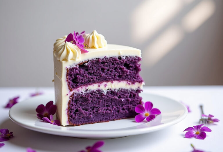 Purple Velvet Cake with Cream Cheese Frosting