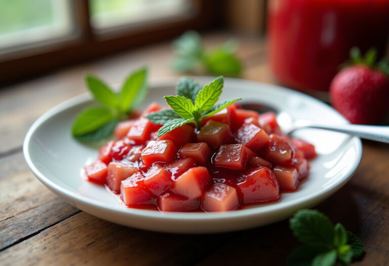 Rhubarb and Strawberry Jam