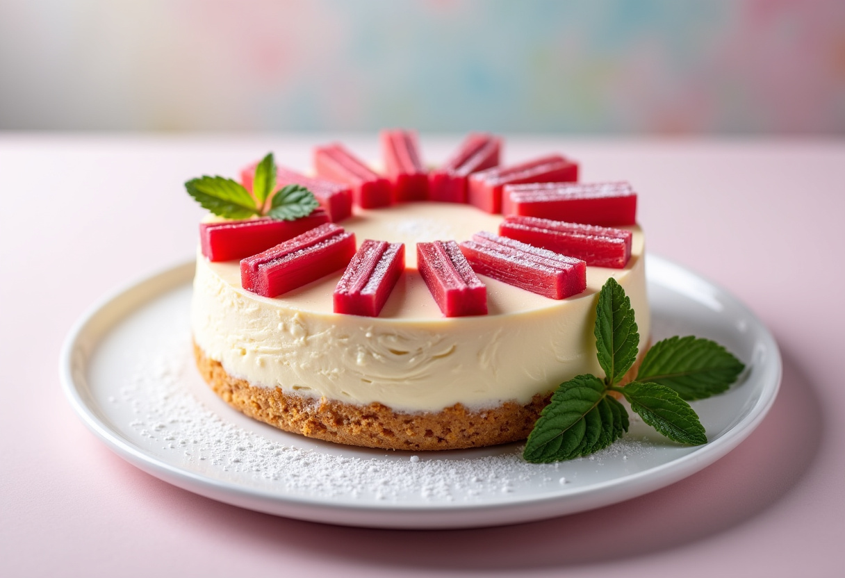 Rhubarb Cheesecake