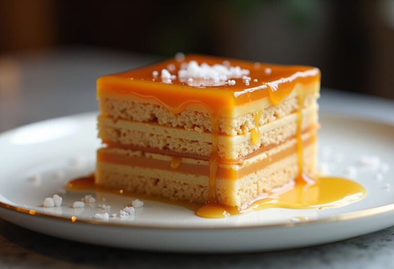Ritz Cracker Salted Caramel Icebox Cake