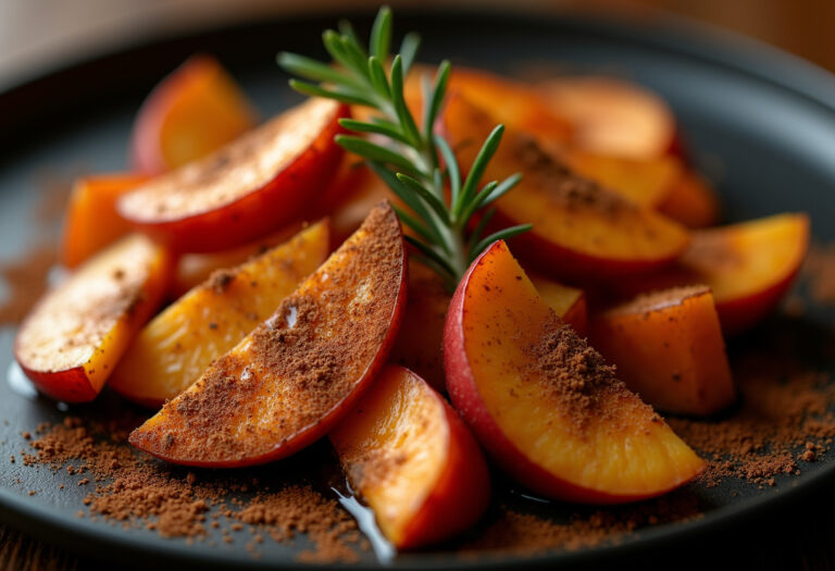 Roasted Apple Cinnamon Sweet Potatoes